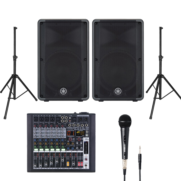 [YAMAHA] 야마하 DBR12 + [KANALS] 카날스 ST-206 + [YAMAHA] 야마하 DM-105 + [KANALS] 카날스 BKG-80 공연용 패키지