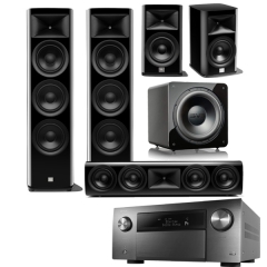 럭셔리 홈시어터! [JBL] HDI-3800 5.1채널 + 데논 AVC-A110 5.1채널 럭셔리 홈시어터 패키지