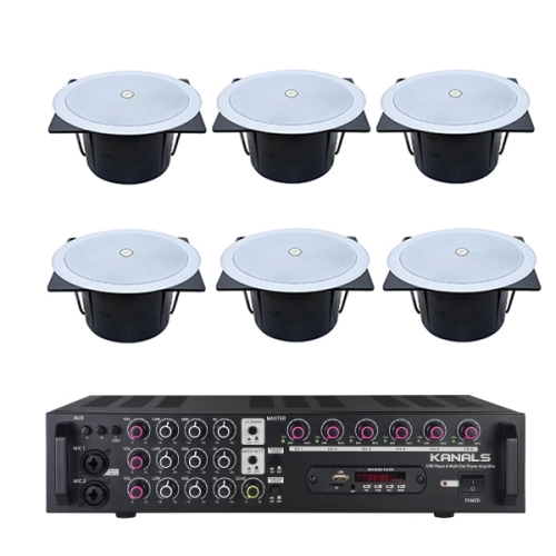[KANALS] 카날스 SBK-40A *3조 + 카날스 EMA-600N 매장음향패키지