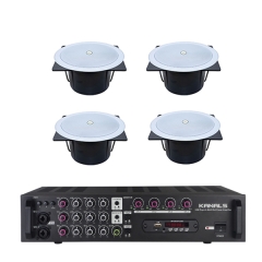 [KANALS] 카날스 SBK-40A *2조 + 카날스 EMA-400N 매장음향패키지