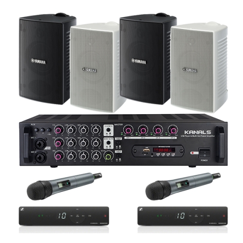 [세미나실 패키지] 카날스 EMA-400n + 야마하 VS6 + 젠하이저 XSW1 385