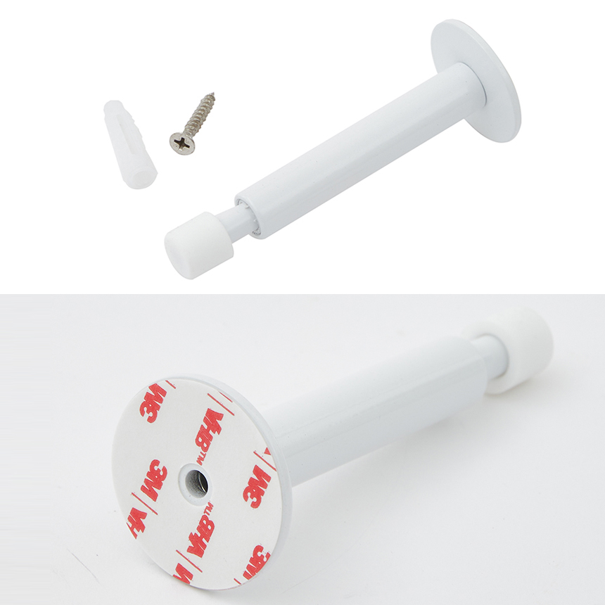 유진 화이트 105mm 접착식 일자 스프링 스토퍼