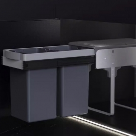 코드번호:DI-65057 / 2단 분리수거함(도어미부착용)