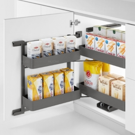 코드번호:DI-30422-2 / DI-30422-3  / 누오미 엔칸토 그레이 2단 팬트리 홈 유니트