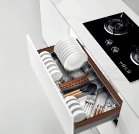 코드번호:DI-30255-3 / 누오미 NEW 팬텀 서랍형 접시꽂이&다용도함 900용