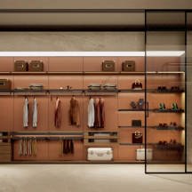 홈파트너 맞춤 벽판넬 드레스룸 조명 시스템장 옴니버스