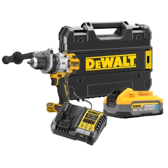 20V MAX XR 프리미엄 브러쉬리스 햄머드릴 드라이버 (파워스텍 5.0Ah *1, TSTAK)