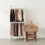 카트형 이동식 바지걸이 행거 2단