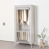 윈도우 비키니옷장 커버형 행거 싱글 바지걸이행거 화이트그레이