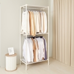 무볼트 드레스룸 싱글 2단 행거