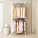 무볼트 드레스룸 싱글 2단 행거