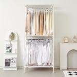 무볼트 드레스룸 싱글 2단 행거