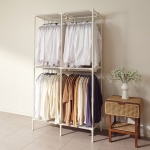 무볼트 드레스룸 더블 2단 행거