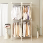 무볼트 드레스룸 더블 2단 행거