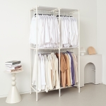 무볼트 드레스룸 더블 2단 행거