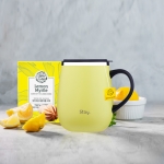 [10%할인] 스테이24 코지핸드머그컵(레몬컬러) 460ml+티백10포