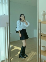 [100]벨트 핀턱스커트