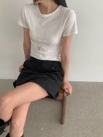 [113] 절개 반팔 티셔츠