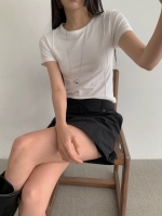 [113] 절개 반팔 티셔츠