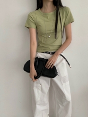[113] 절개 반팔 티셔츠