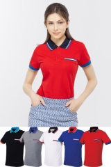 TTS327 (반팔/긴팔)30수 PK 주머니 요꼬배색 폴로 단체티
