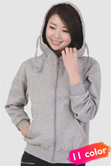 TS245 특양면(기모)하이넥 지퍼후드