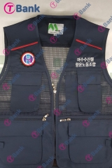 노동조합 단체조끼 제작 사례 | 양쪽 가슴 로고 자수 조끼