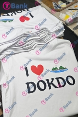 여행사 단체티 제작 DTF 전사 로고인쇄 라운드티 행사 단체복 제작
