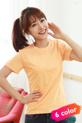 26수 여성용 고급형 라운드티(옆라인)