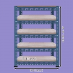 [ 조립식 앵글620 - 1열 5단 ]청회색    bdc - 615 가로(W)*폭(D)*높이(H)선택