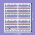 [ 조립식 앵글620 - 2열 6단 ]아이보리    bdi - 626 가로(W)*폭(D)*높이(H)선택