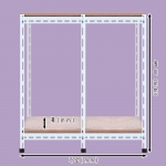 [ 조립식 앵글420 - 2열 2단 ]아이보리    bdi - 422 가로(W)*폭(D)*높이(H)선택