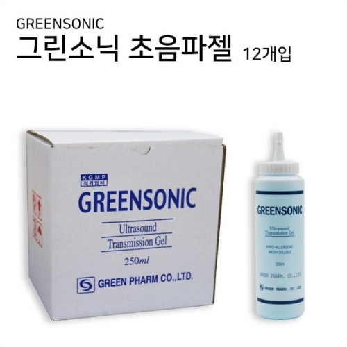 그린소닉 초음파젤 250ml (12개 통) 투명(ECG)