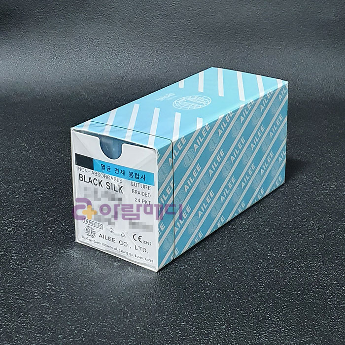 (아이리)블랙실크봉합사(BLACK SILK)SK324 (3/0) 25mm