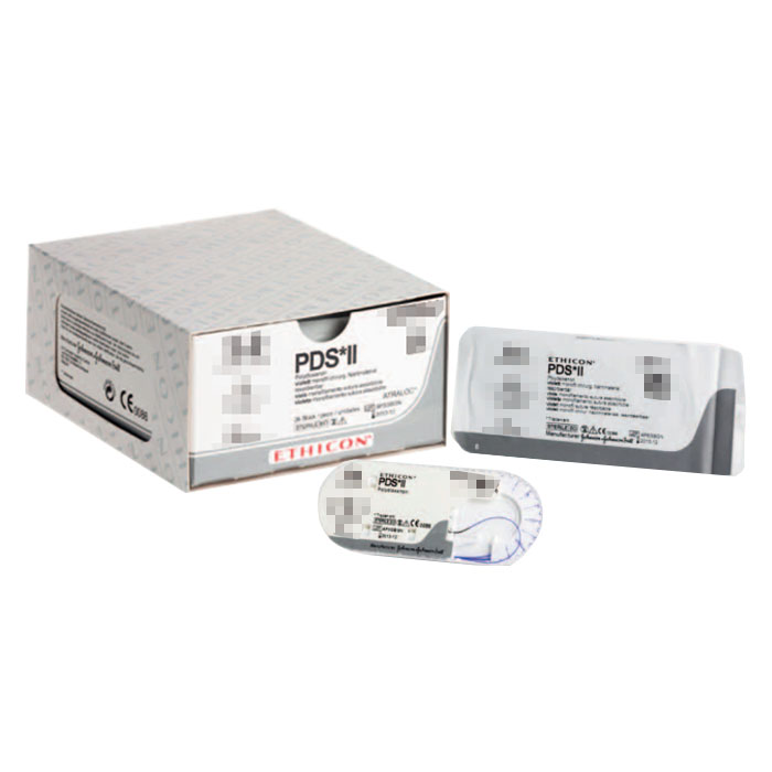 (에치콘) 피디에스 PDS ll W9861T 6/0 바늘13mm 원형3/8 실길이45cm 24EA/BX