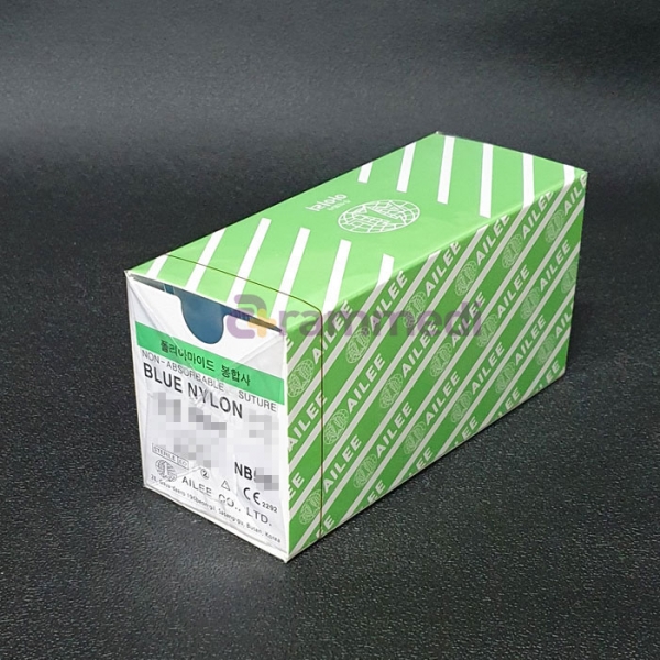 (아이리)나이론봉합사(BLUE NYLON) NB524 (5/0) 15mm