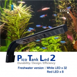 Pico Tank Led2-담수버전-화이트32 레드8-조명-1AQUA