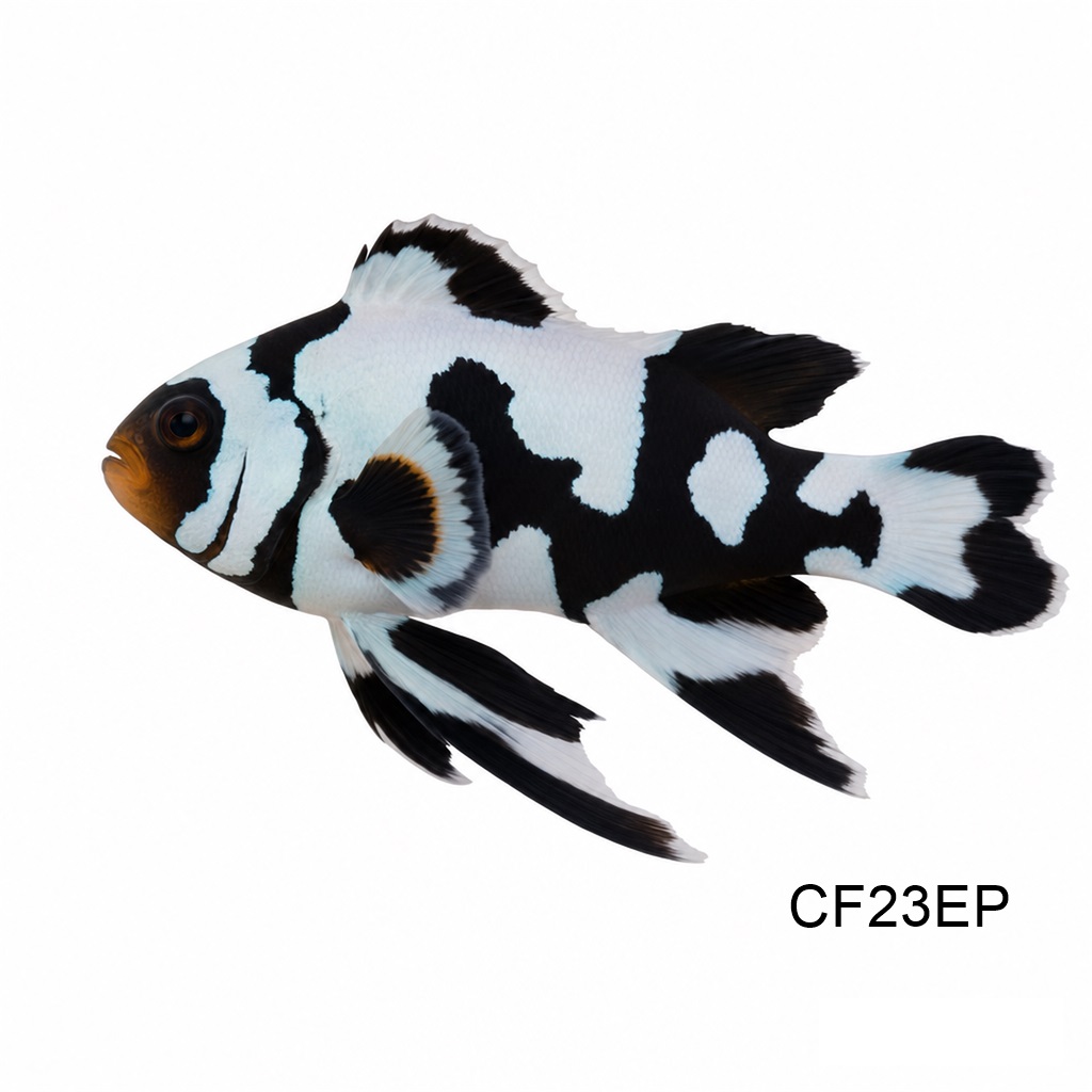 롱핀 블랙 스노우 프레이크_Longfin Black Snowflake_인도네시아 양식_CF23EP