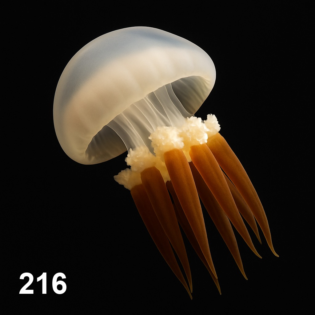 숲뿌리해파리(3cm-4cm)_216_Rhopilema esculentum