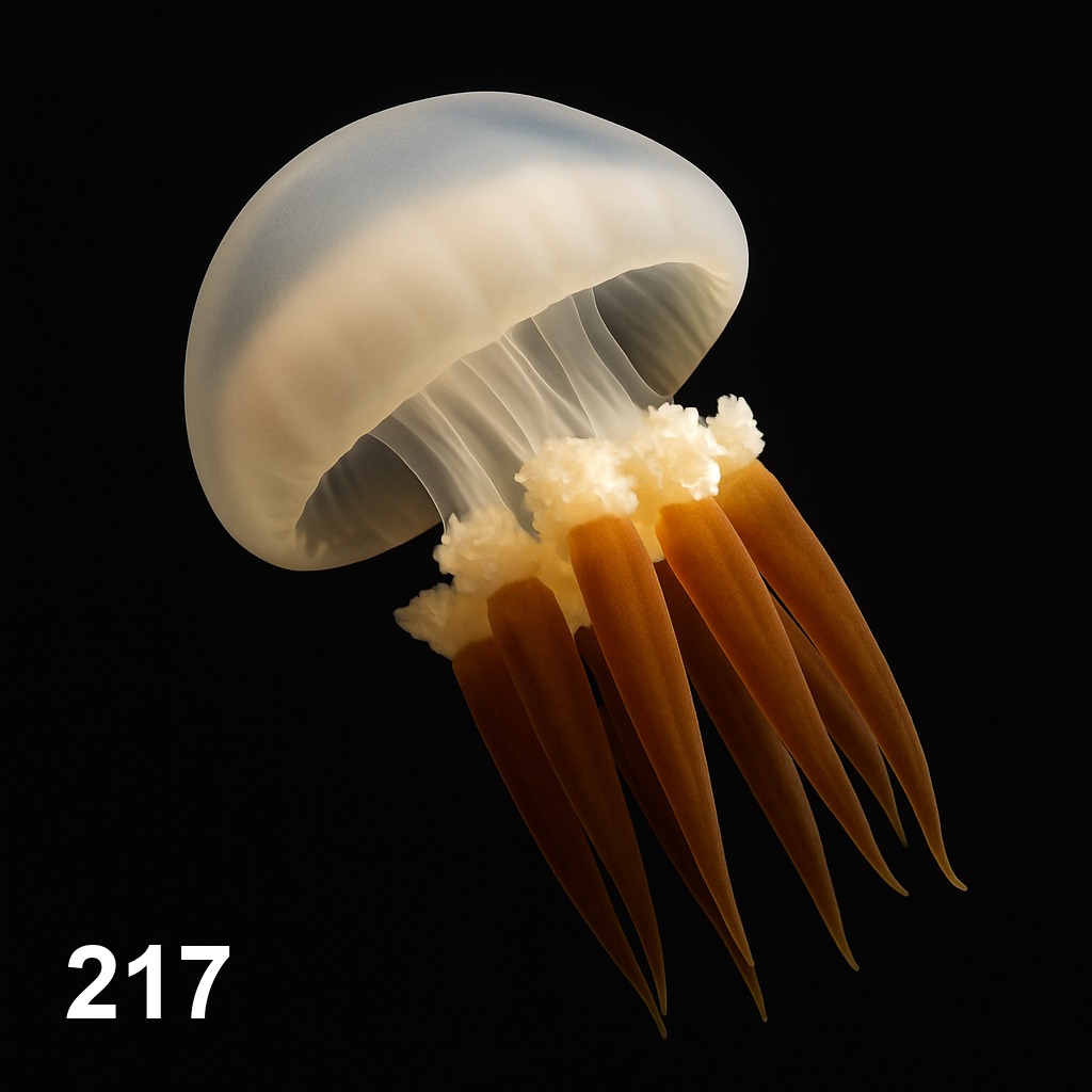숲뿌리해파리(5cm-7cm)_217_Rhopilema esculentum