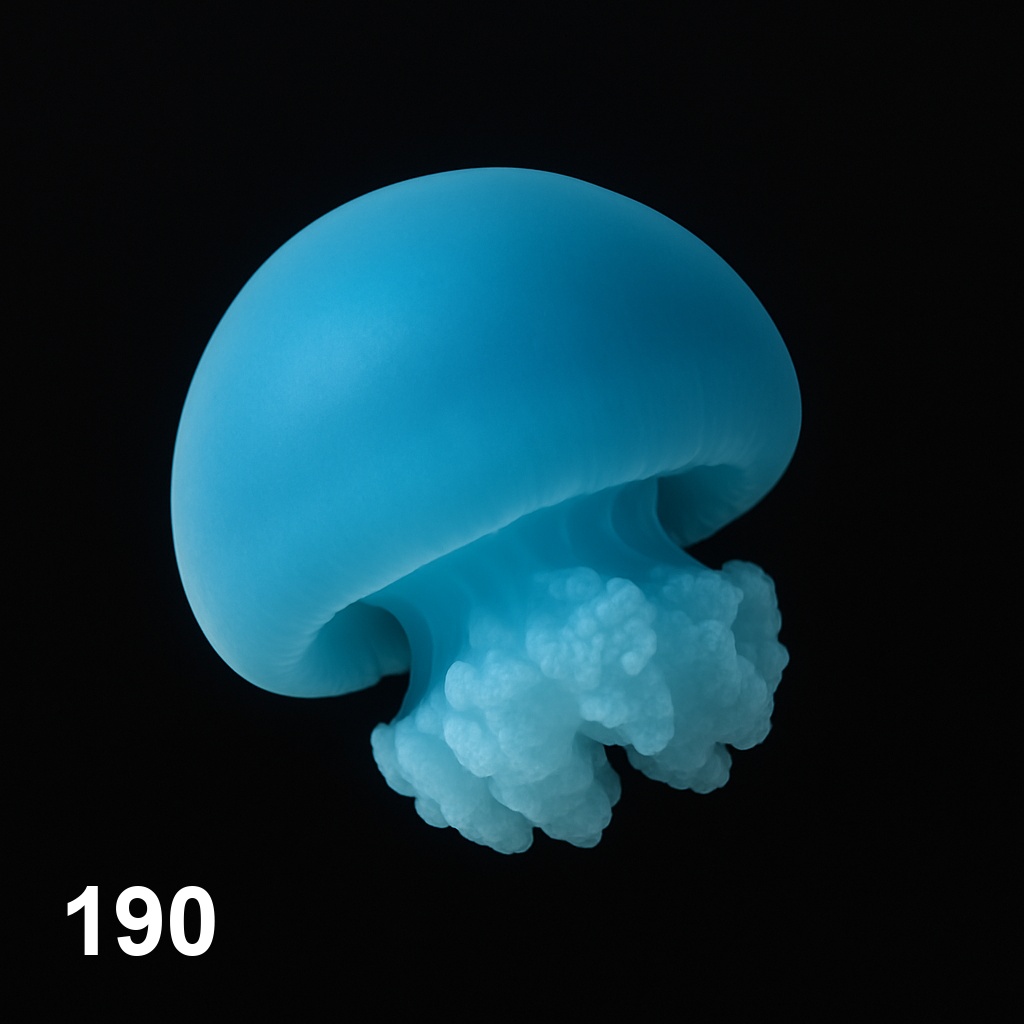 푸른대포알해파리(3cm-4cm)_190_Stomolophus meleagris