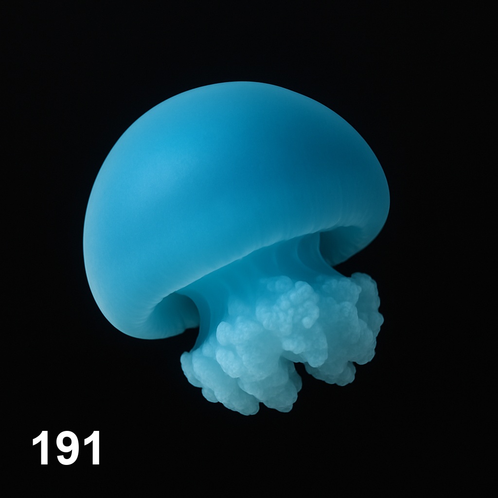푸른대포알해파리(5cm-6cm)_191_Stomolophus meleagris