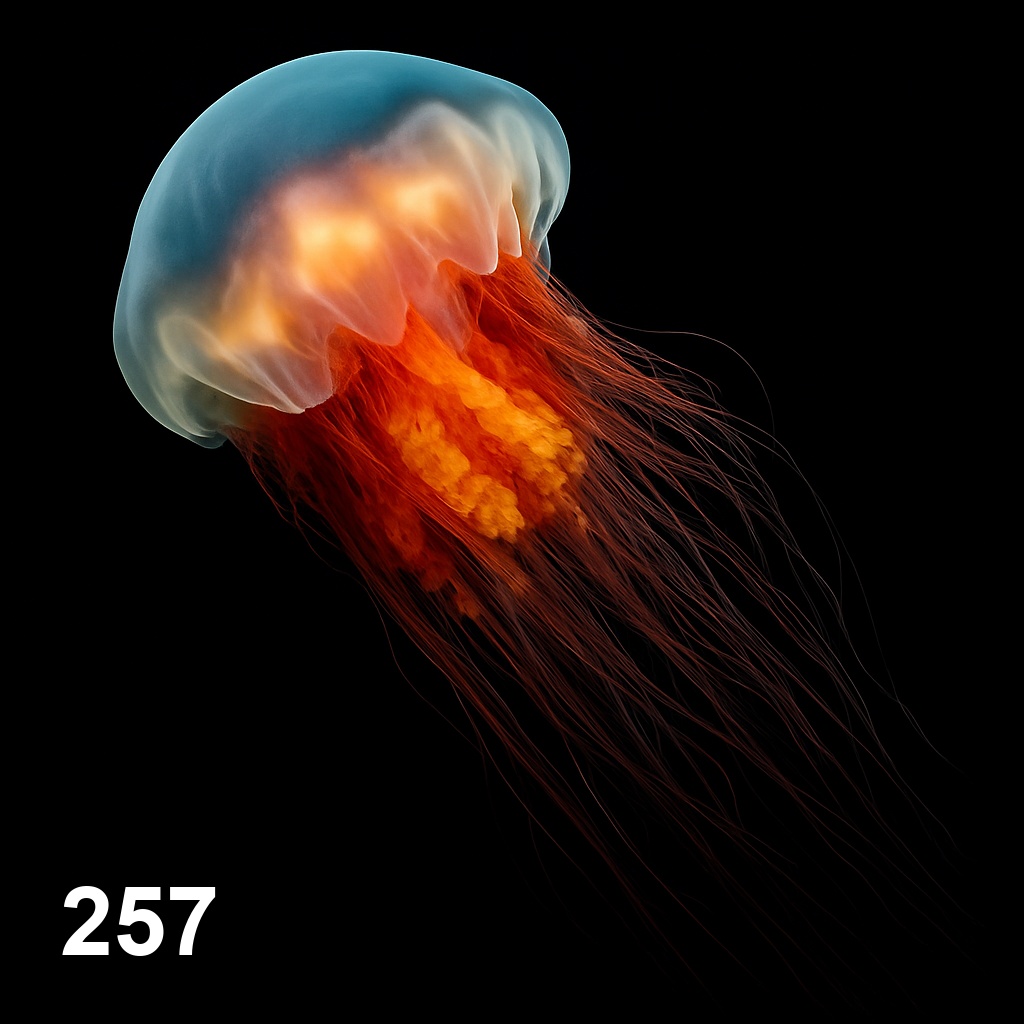 사자 갈기 해파리(10cm+)_257_Cyanea capillata