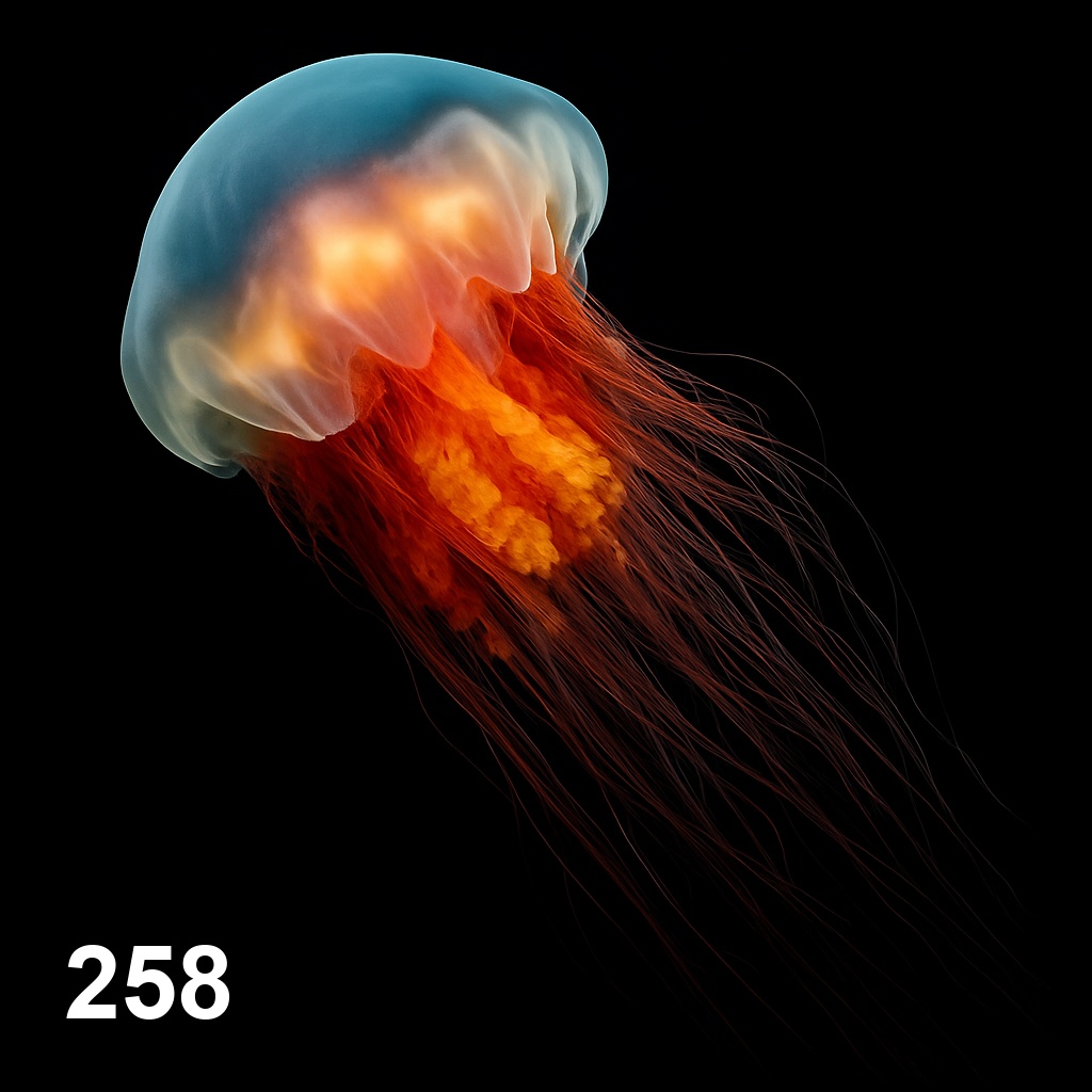사자 갈기 해파리(15cm+)_258_Cyanea capillata