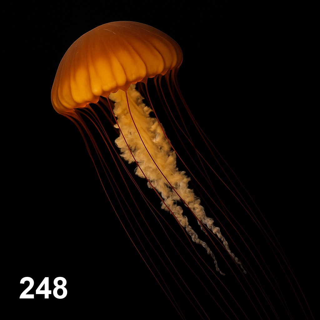 검은바다쐐기풀 해파리(15cm+)_248_Chrysaora achlyos