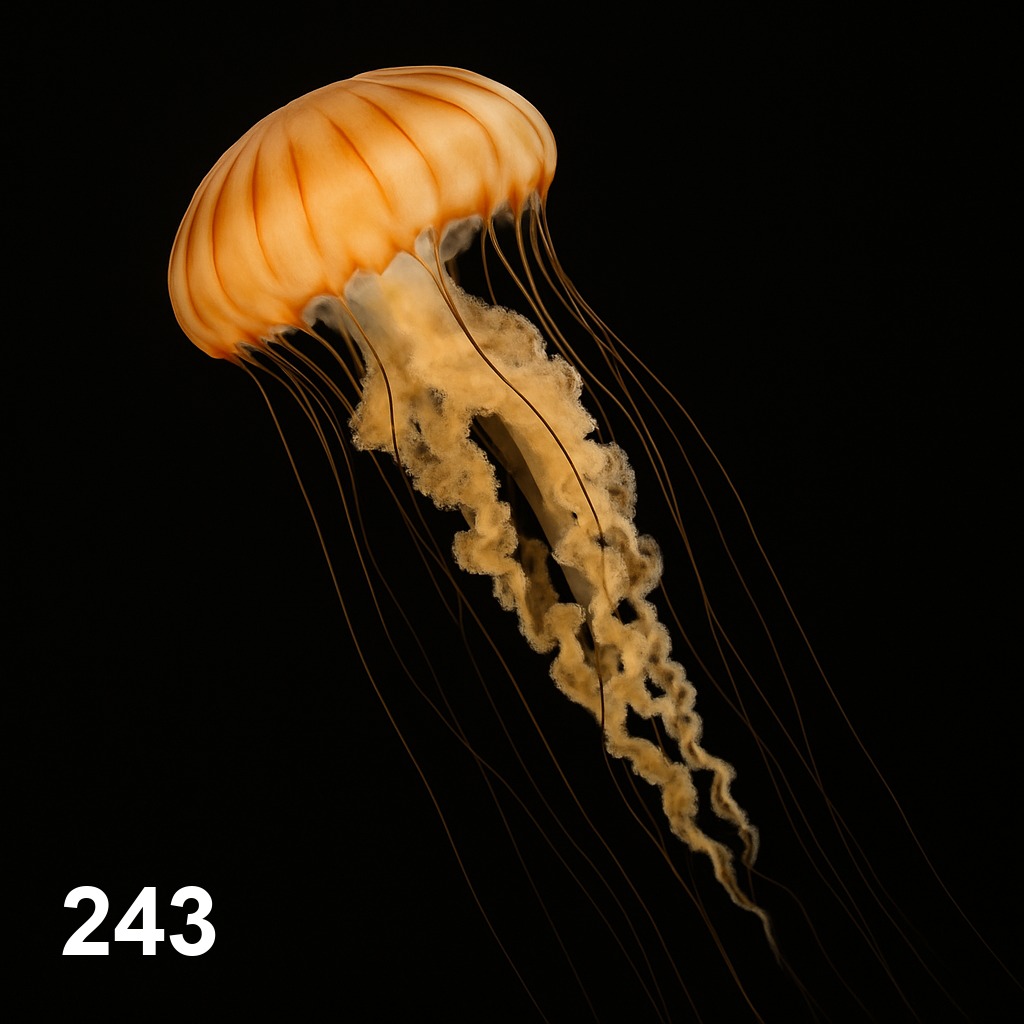 남아메리카바다쐐기 해파리(10cm+)_243_Chrysaora plocamia
