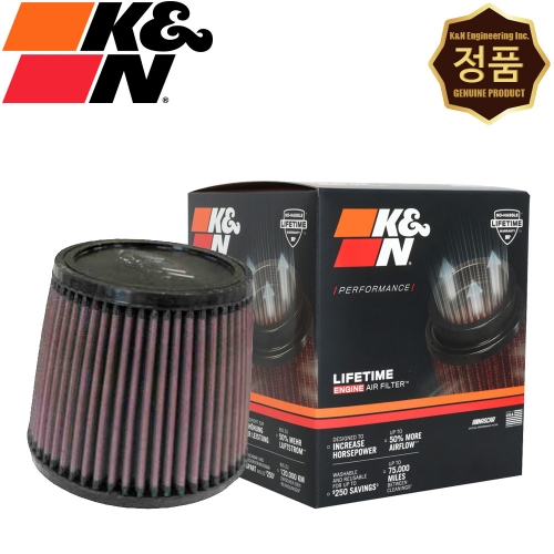 [K&N] RU-4450 인테이크 유니버셜 에어필터 70파이 70mm