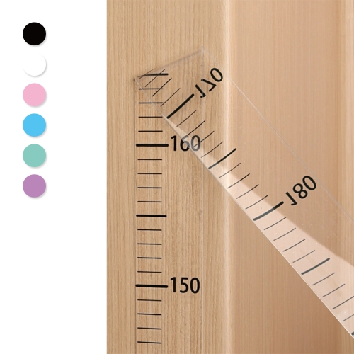 RAROUND 심플 투명 키재기 스티커 0~200cm