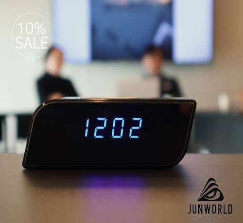 연결없이 사용가능한 컴팩트형 탁상시계카메라 최대32GB 장시간촬영 (JW-6810)