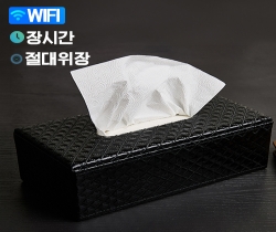 가죽 티슈함케이스 렌즈 구멍 완벽위장 실제 티슈함 사용가능 wifi 무선 실시간 초소형카메라
